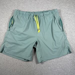 Fabletics Men’s Green Sage Athletic Shorts Workout Lined Size Large